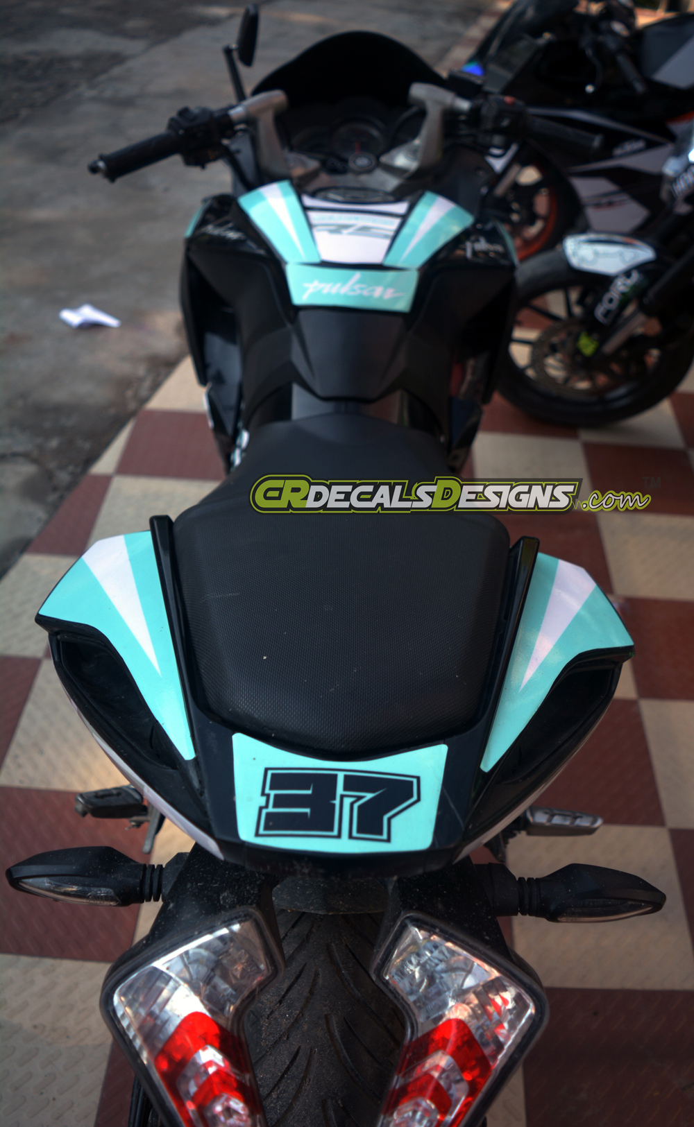 Pulsar Rs 0 Custom Decals Wrap Stickers Petronas Edition Kit Cr Decals Designs