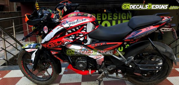 Multicolor Bajaj NS Monster Fluorescent Green Full Body Wrap, Decals,  Sticker Kit at Rs 1999/set in Siliguri