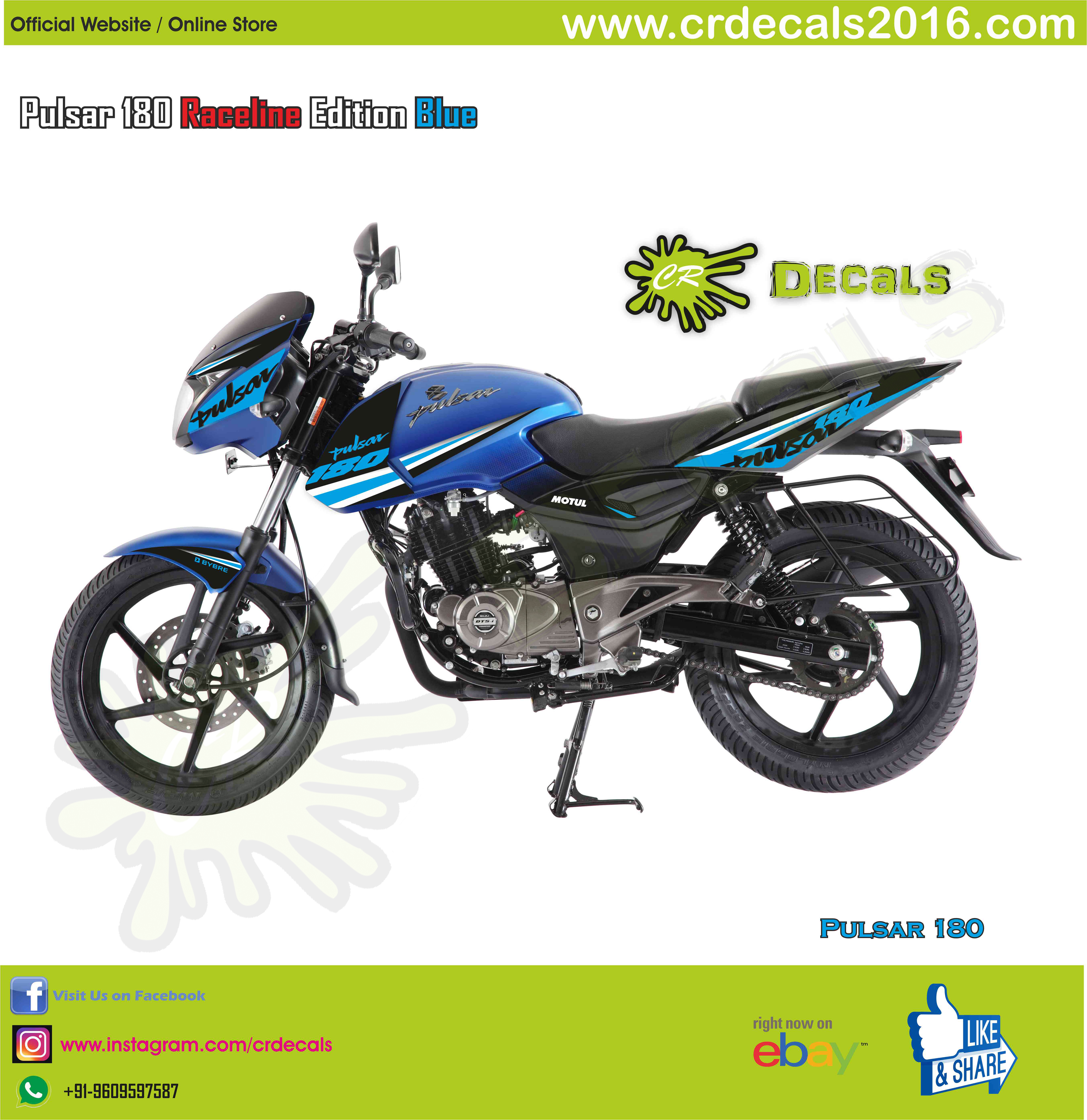 pulsar 180 sticker kit price